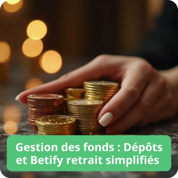 Gestion des fonds : Dépôts et Betify retrait simplifiés